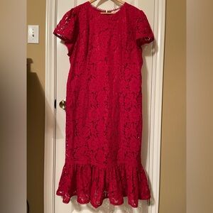 Rachel Parcell Red Midi Dress
